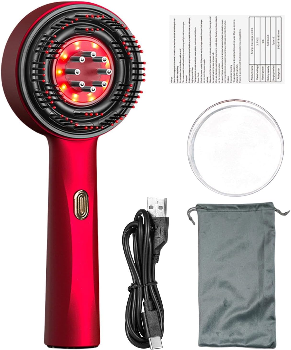 630nm Red Light Therapy Hair Growth Comb