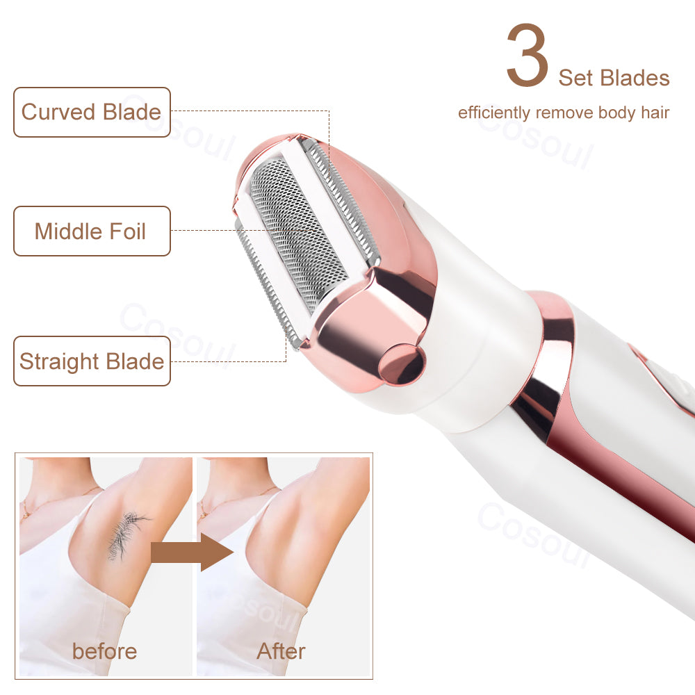 4 In 1 Painless Cordless Trimmer Razor